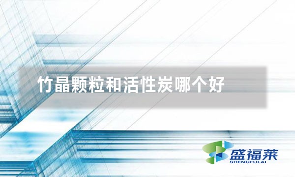 竹晶顆粒和活性炭哪個好